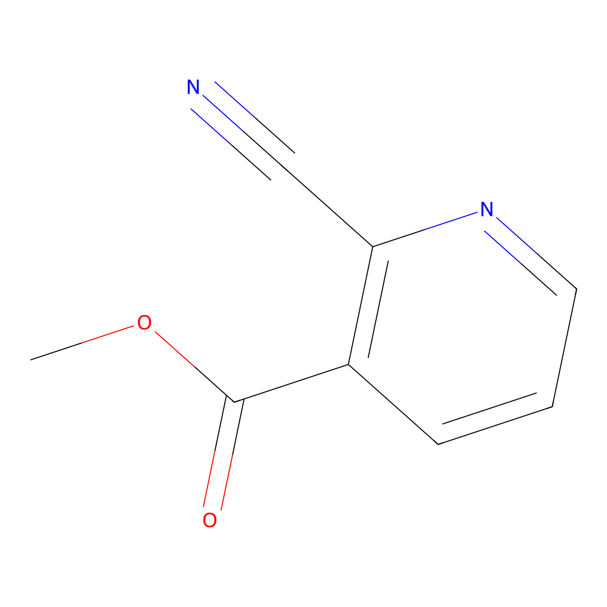 Methyl 2-cyanonicotinate molecular structure, CAS 75358-89-3