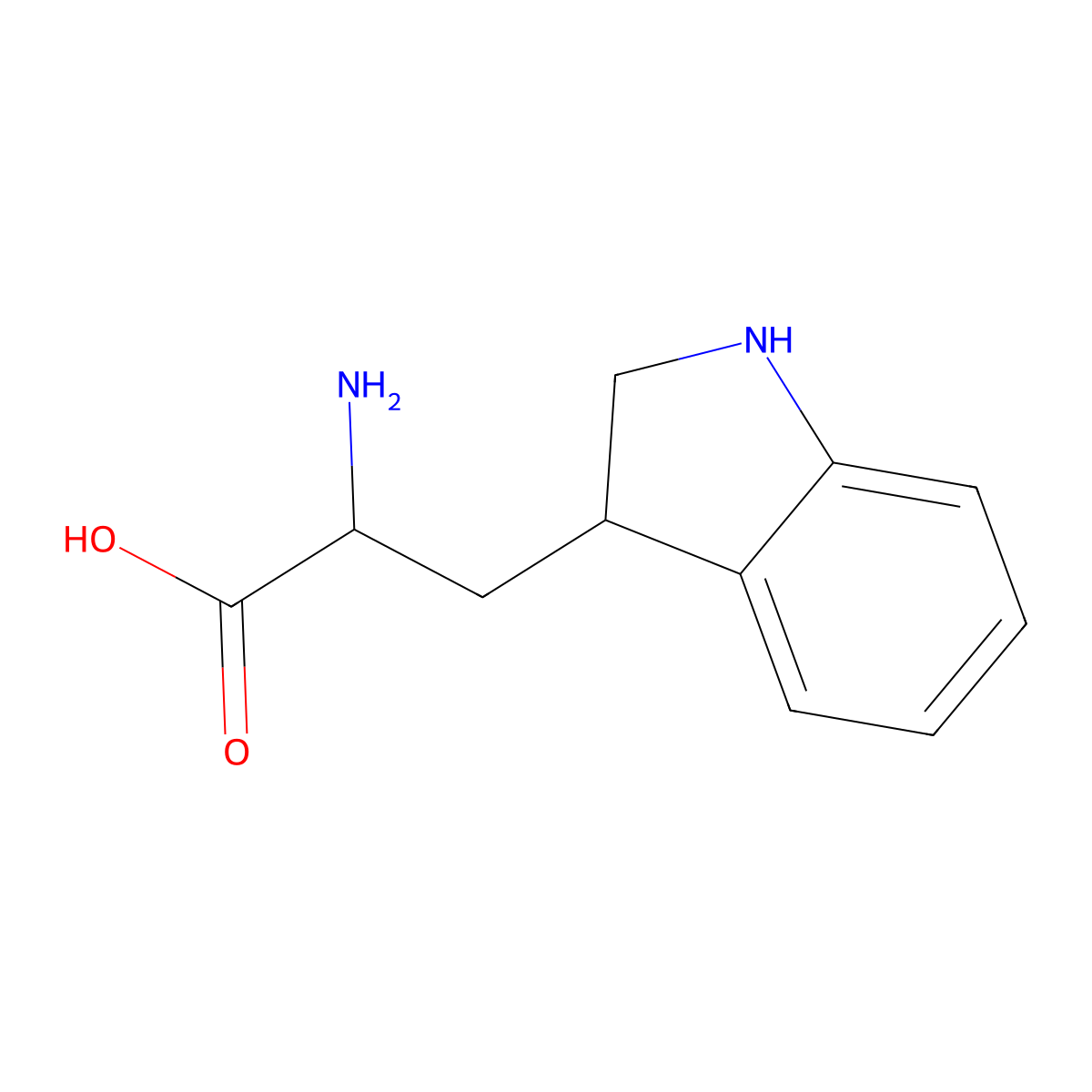 2,3-Dihydrotryptophan molecular structure, CAS 7536-97-2