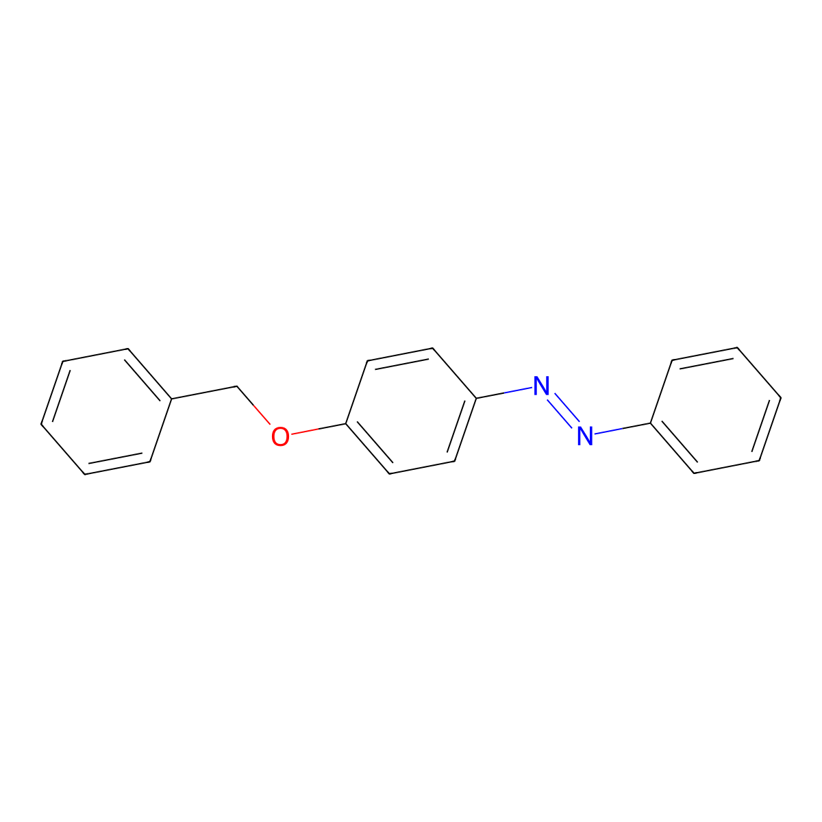 1-Phenyl-2-[4-(phenylmethoxy)phenyl]diazene molecular structure, CAS 75365-76-3