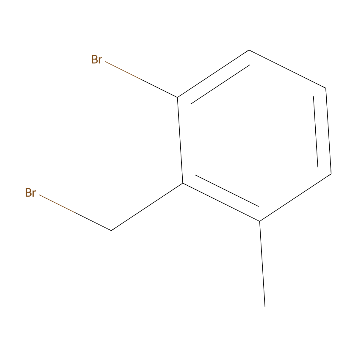 1-Bromo-2-(bromomethyl)-3-methylbenzene molecular structure, CAS 75366-10-8