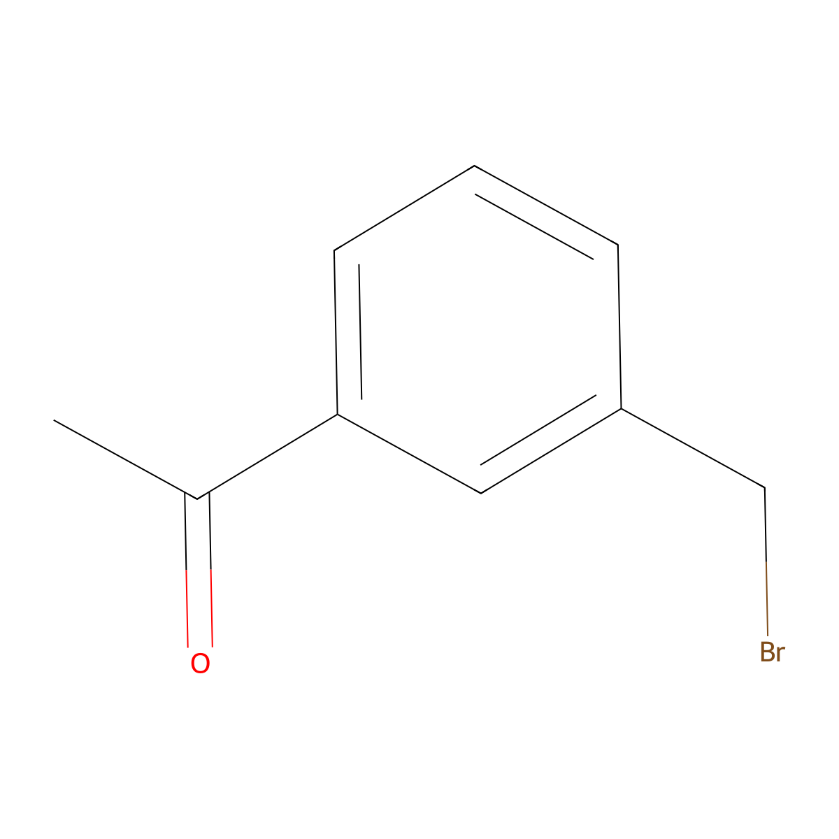 1-(3-(Bromomethyl)phenyl)ethan-1-one molecular structure, CAS 75369-41-4