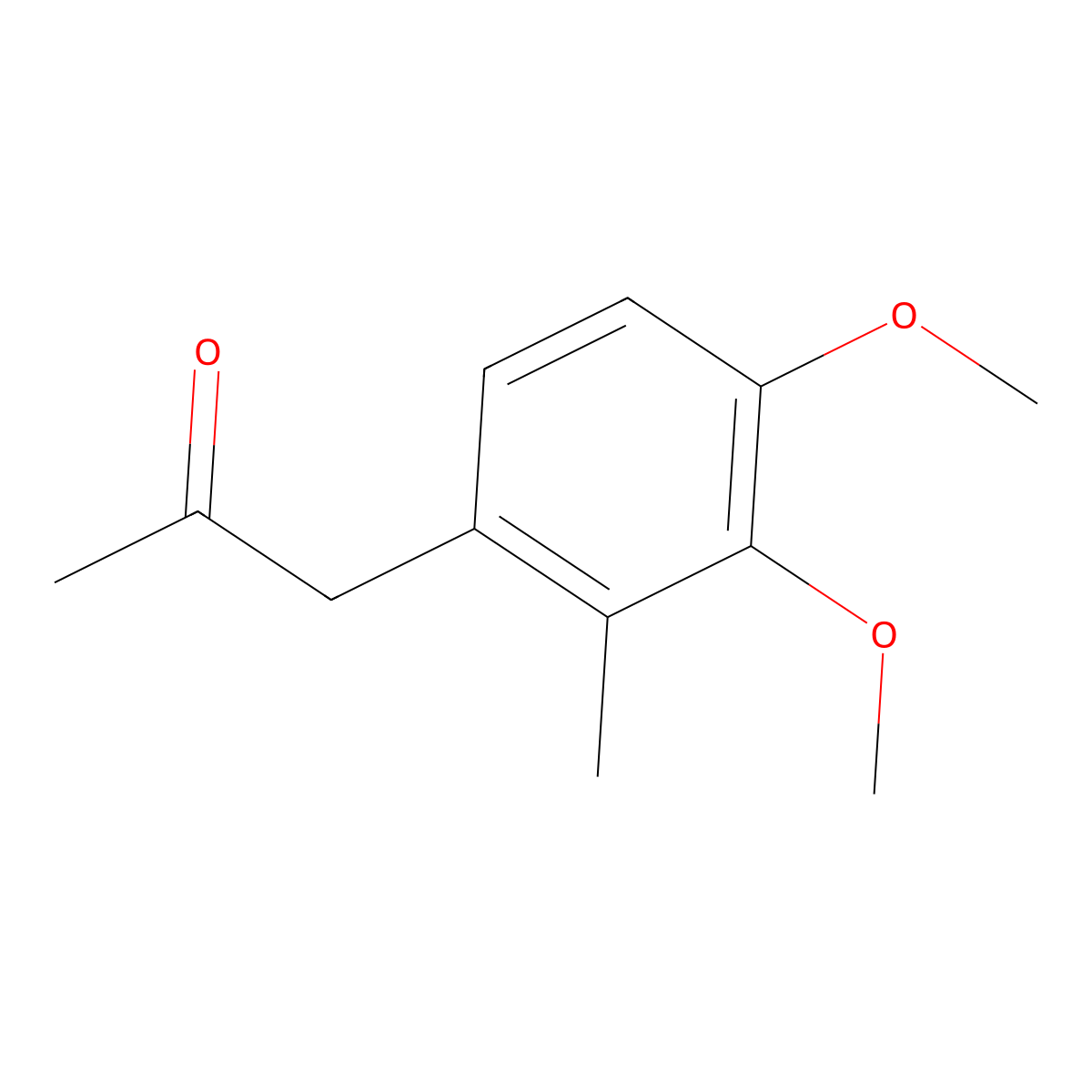1-(3,4-Dimethoxy-2-methylphenyl)propan-2-one molecular structure, CAS 7537-14-6