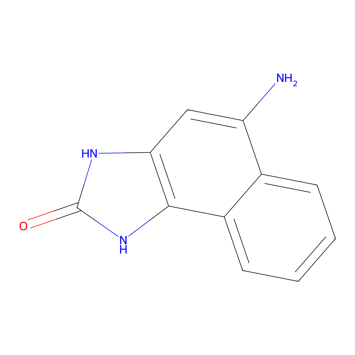 5-Amino-1H-naphtho[1,2-d]imidazol-2(3H)-one molecular structure, CAS 75370-64-8