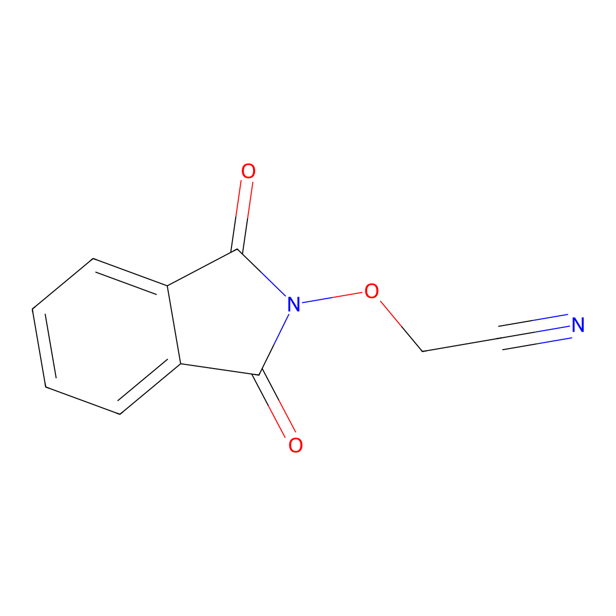2-[(1,3-dioxo-1,3-dihydro-2H-isoindol-2-yl)oxy]acetonitrile molecular structure, CAS 75372-44-0