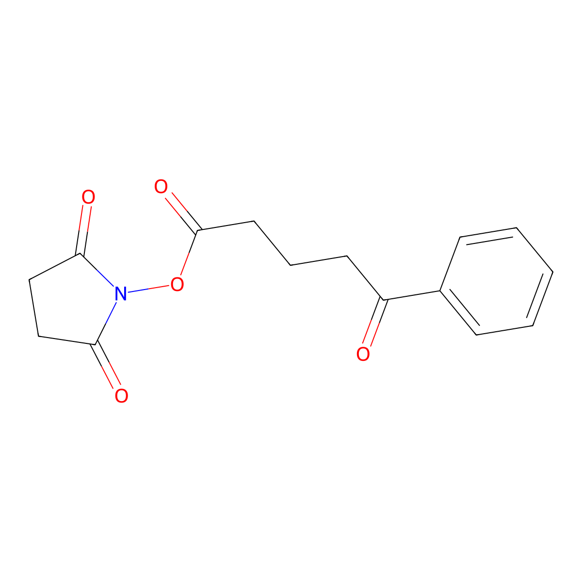 2,5-Dioxopyrrolidin-1-YL 5-oxo-5-phenylpentanoate molecular structure, CAS 75381-32-7