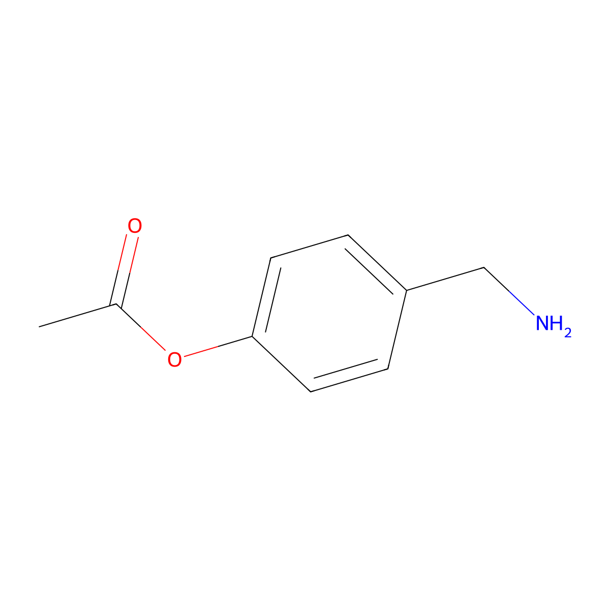 4-(Aminomethyl)phenyl acetate molecular structure, CAS 75383-64-1
