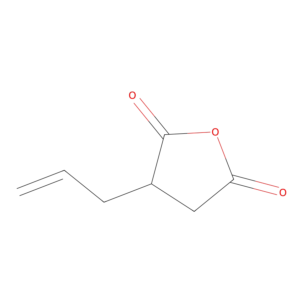 3-Allyl(dihydro)furan-2,5-dione molecular structure, CAS 7539-12-0