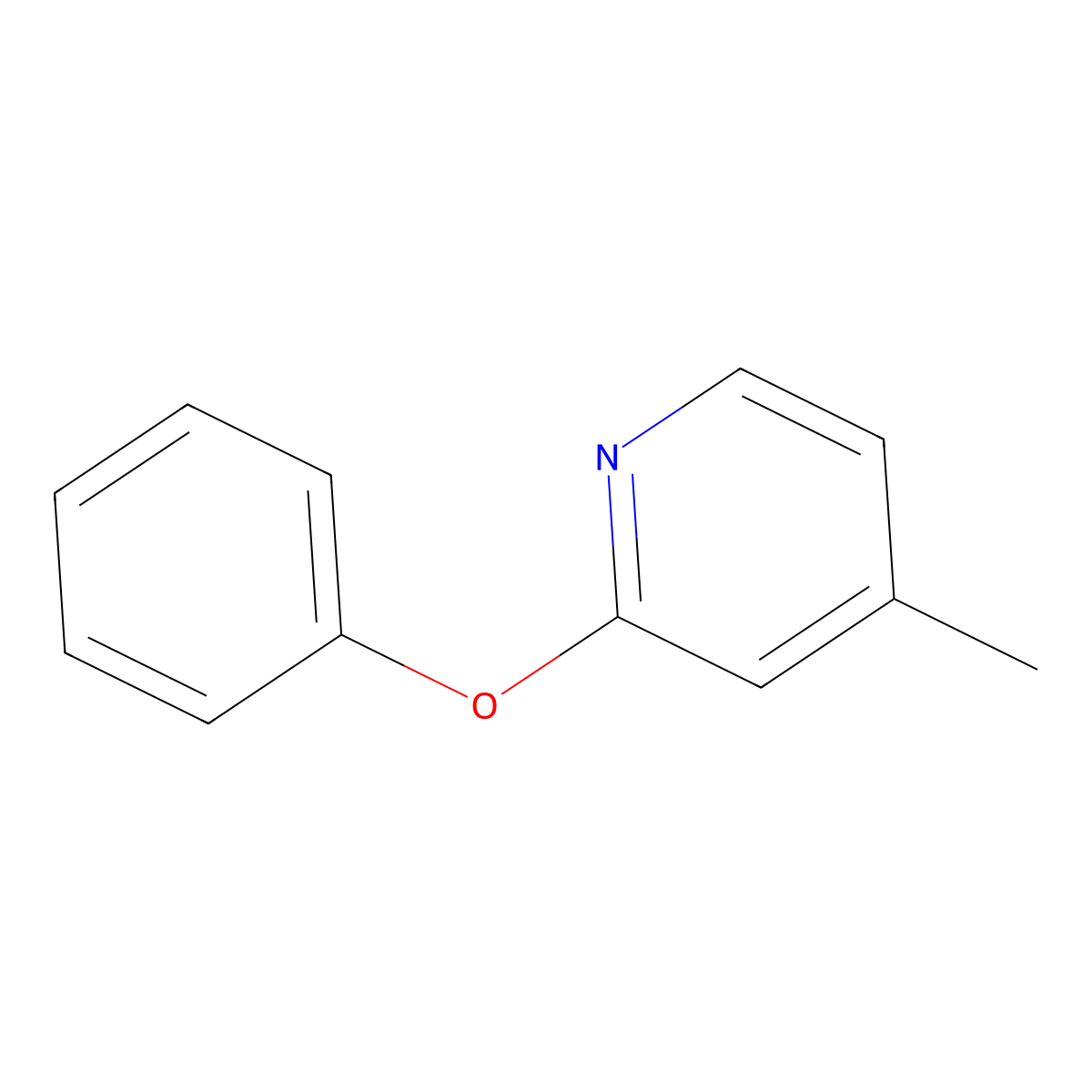 4-Methyl-2-phenoxypyridine molecular structure, CAS 75390-50-0