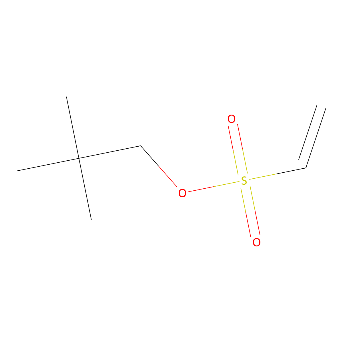 2,2-Dimethylpropyl Ethenesulfonate molecular structure, CAS 75391-24-1