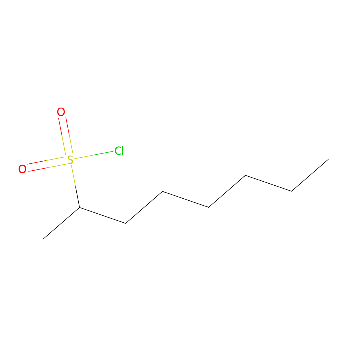 Octane-2-sulfonyl Chloride molecular structure, CAS 75391-49-0