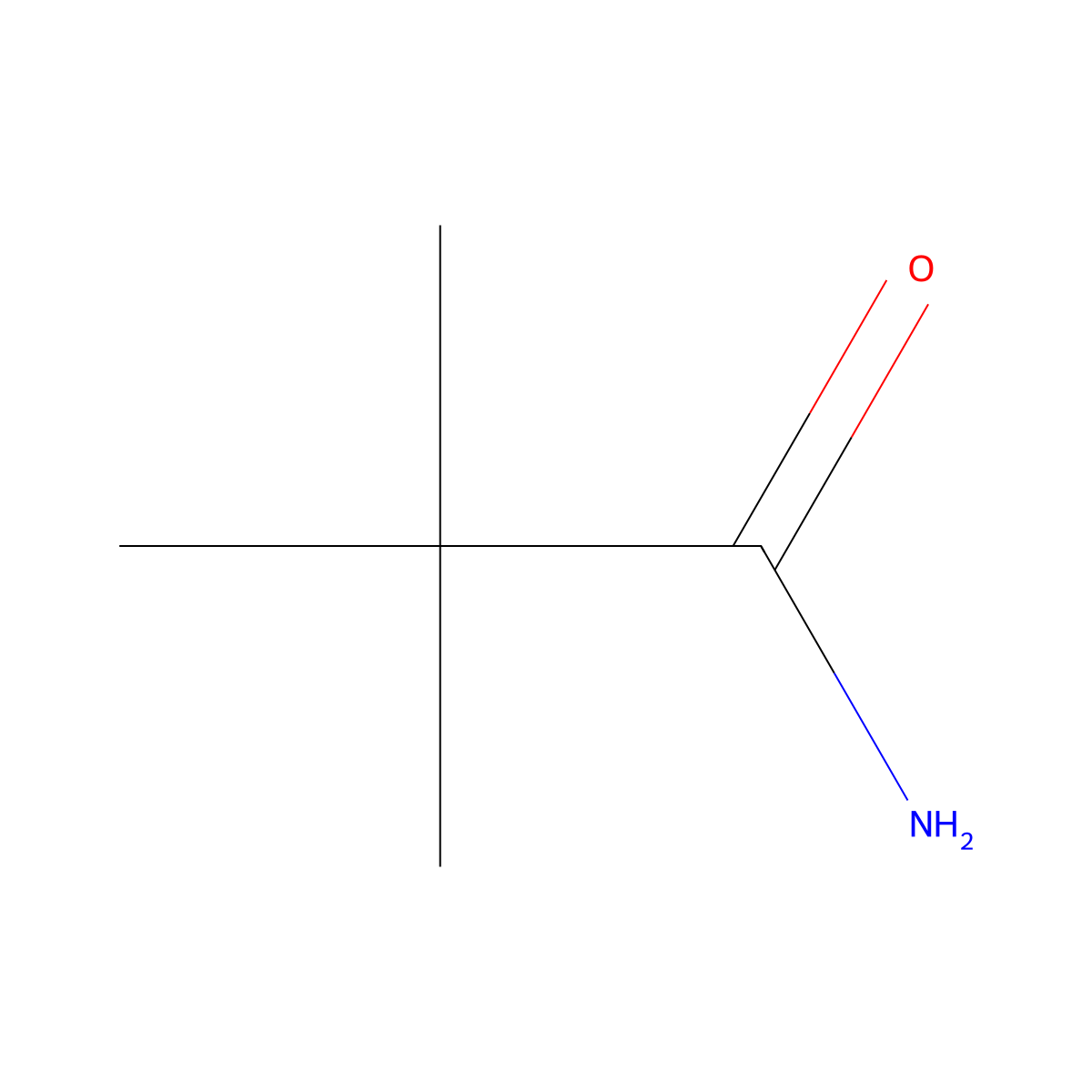 Trimethylacetamide molecular structure, CAS 754-10-9