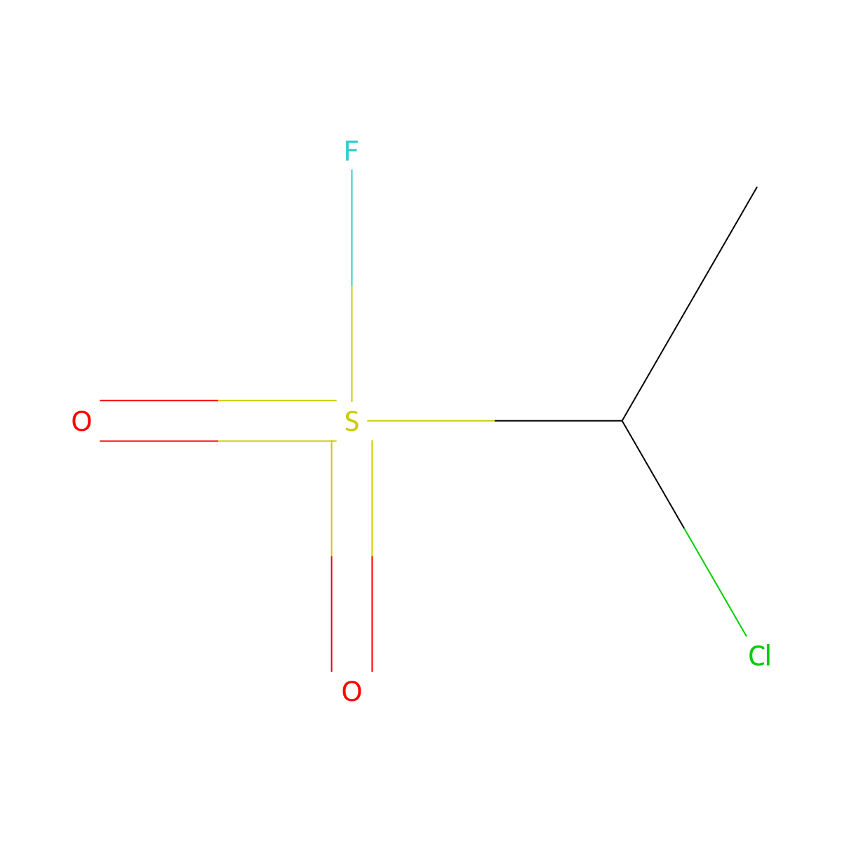 1-Chloroethane-1-sulfonyl fluoride molecular structure, CAS 754-15-4