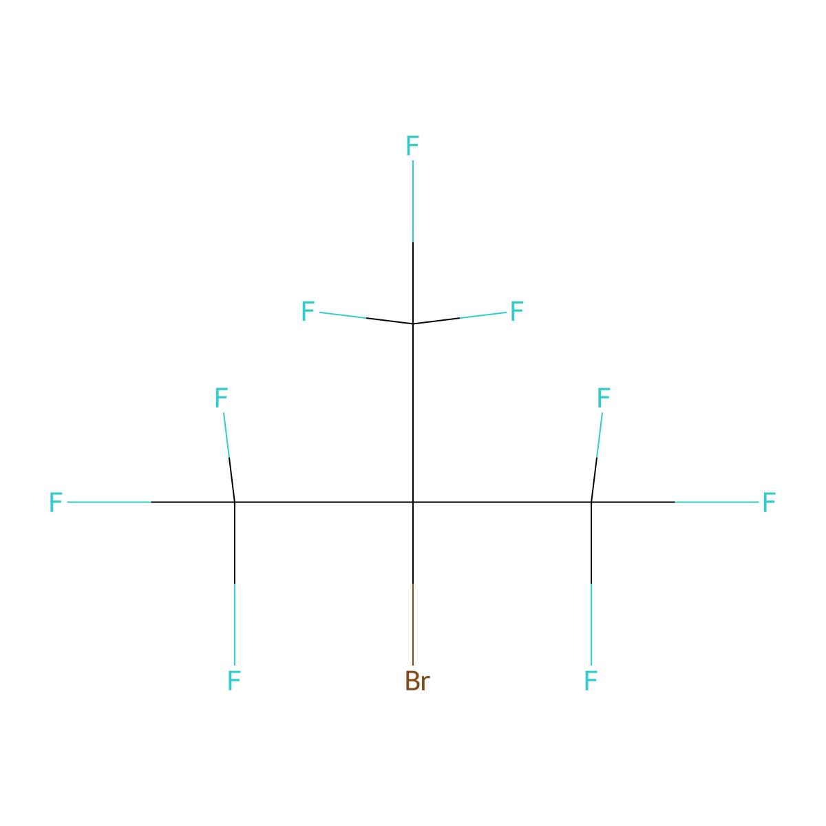 2-Bromo-2-(trifluoromethyl)hexafluoropropane molecular structure, CAS 754-43-8