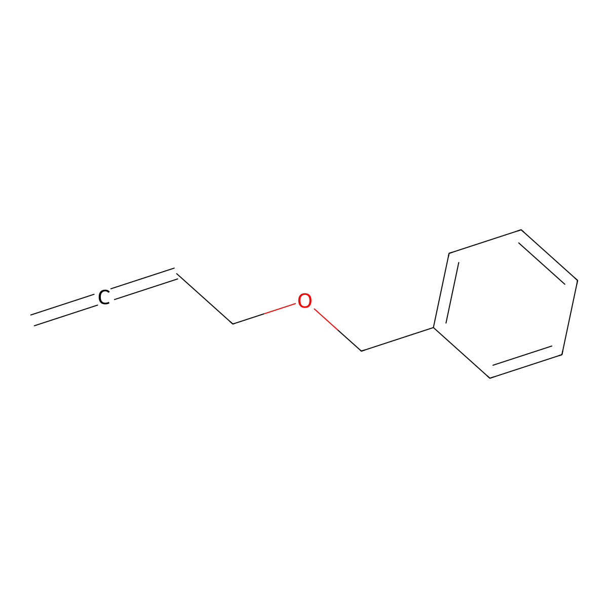 ((Buta-2,3-dien-1-yloxy)methyl)benzene molecular structure, CAS 75405-55-9