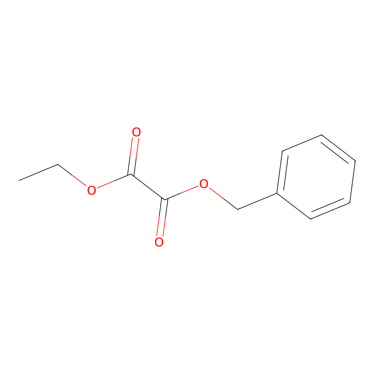 Benzyl ethyl oxalate molecular structure, CAS 75406-29-0