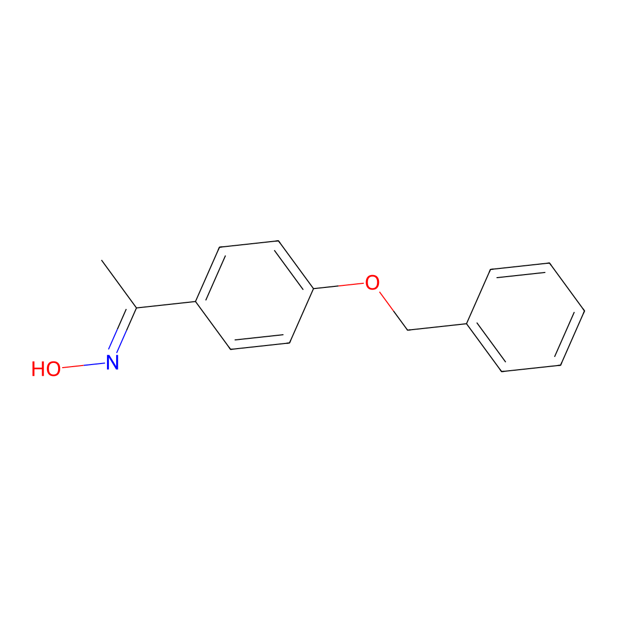 4'-Benzyloxyacetophenone oxime molecular structure, CAS 75408-90-1
