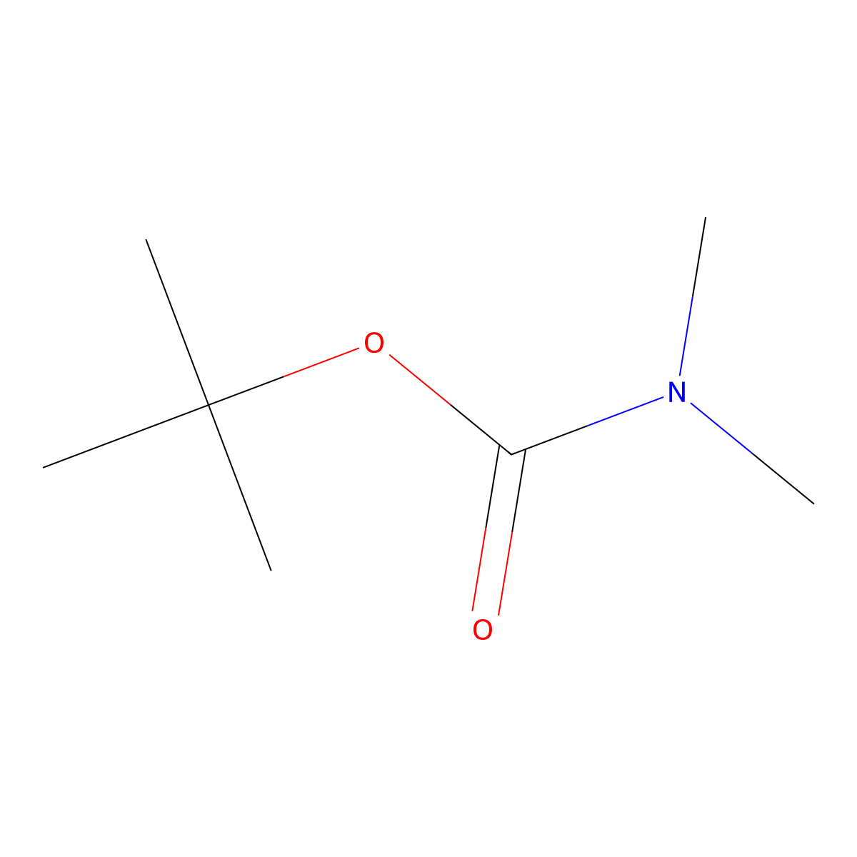tert-butyl N,N-dimethylcarbamate molecular structure, CAS 7541-17-5