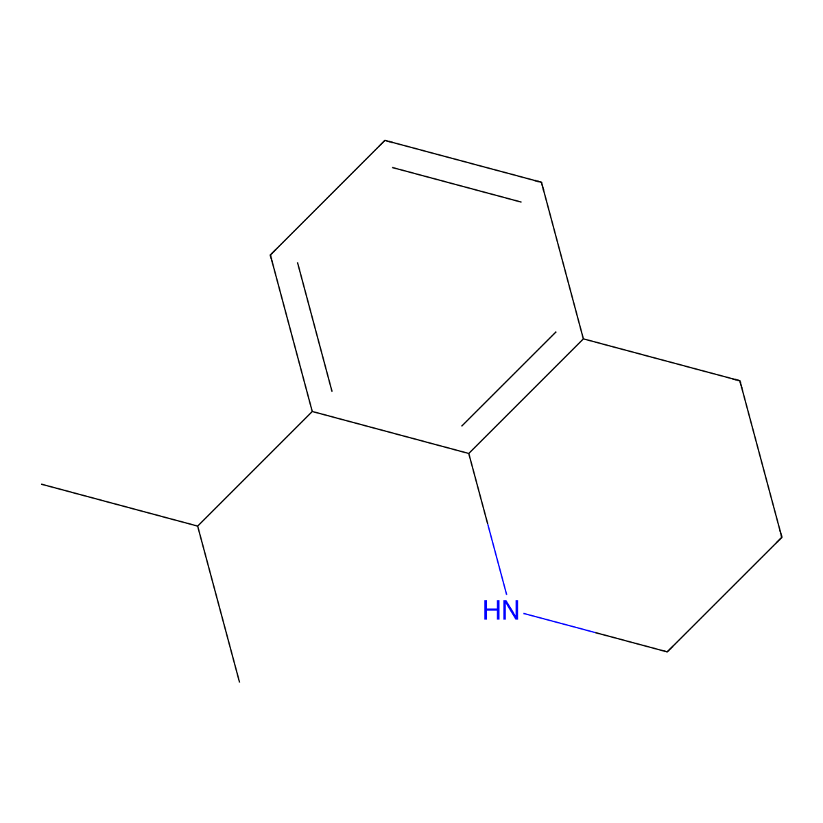 8-Isopropyl-1,2,3,4-tetrahydroquinoline molecular structure, CAS 75413-97-7