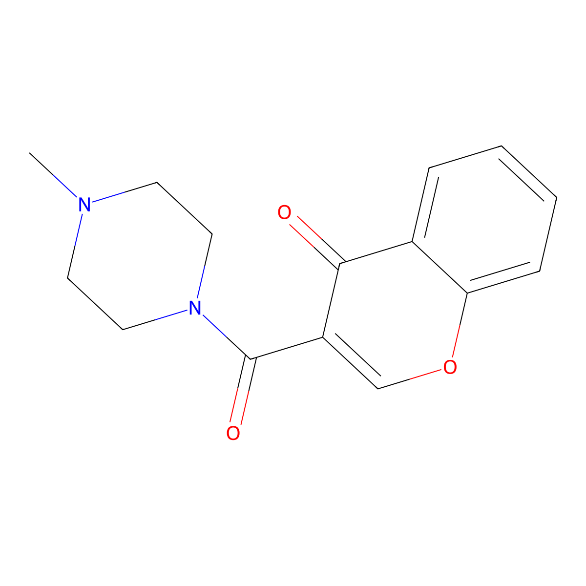 3-(4-Methylpiperazine-1-carbonyl)-4H-1-benzopyran-4-one molecular structure, CAS 754133-50-1