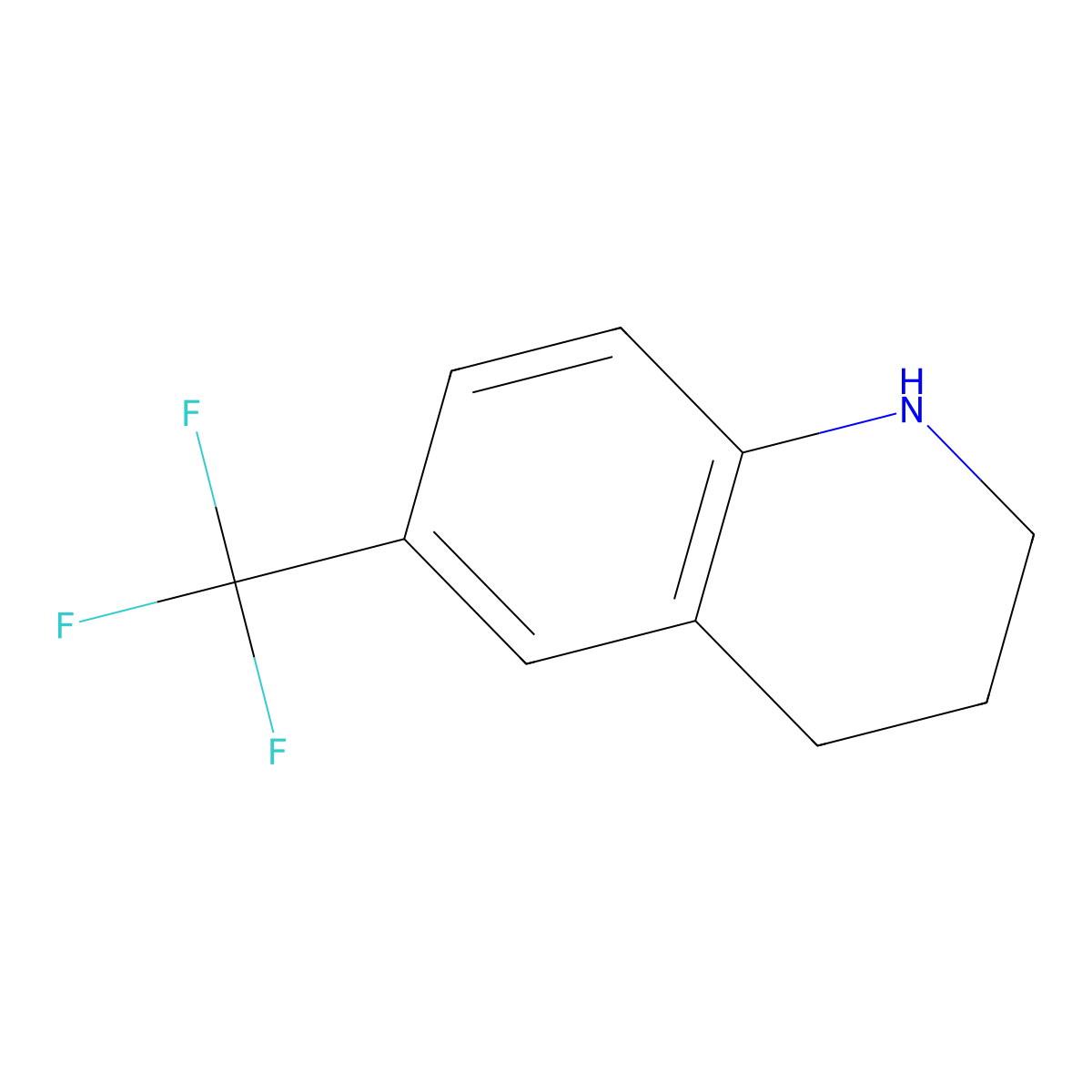 6-(Trifluoromethyl)-1,2,3,4-tetrahydroquinoline molecular structure, CAS 75414-00-5