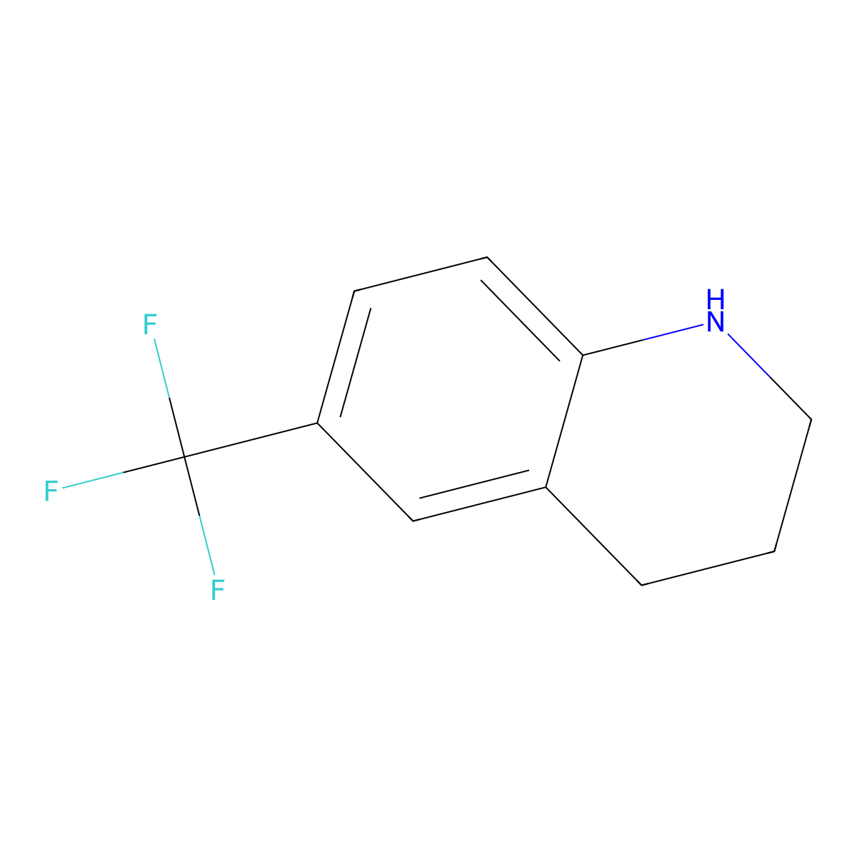 6-(Trifluoromethyl)-1,2,3,4-tetrahydroquinoline molecular structure, CAS 75414-00-5