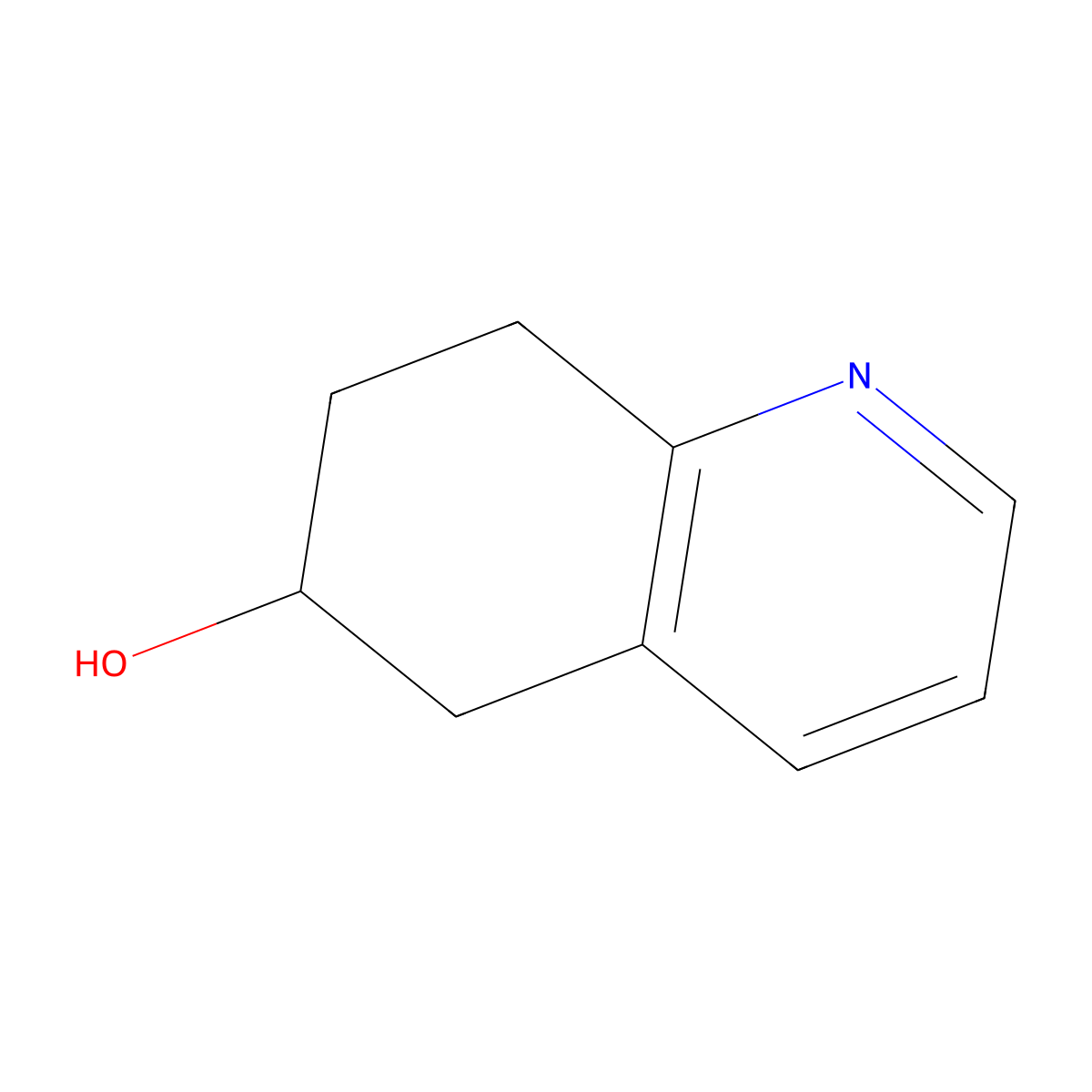 5,6,7,8-Tetrahydroquinolin-6-ol molecular structure, CAS 75414-08-3