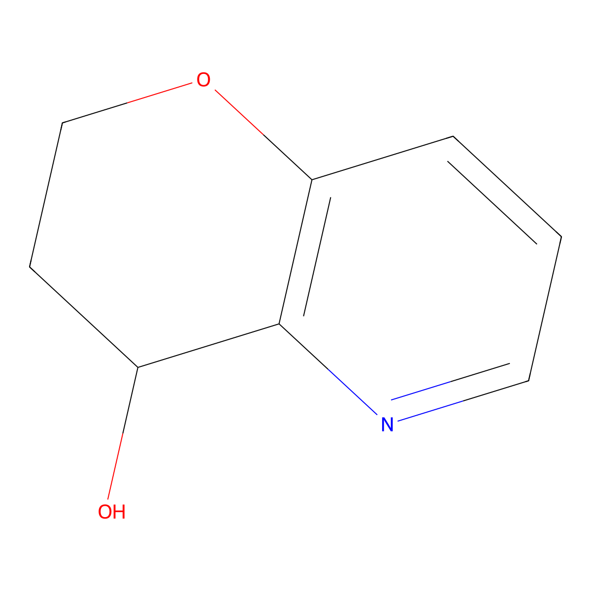 3,4-Dihydro-2H-pyrano[3,2-b]pyridin-4-ol molecular structure, CAS 754149-09-2
