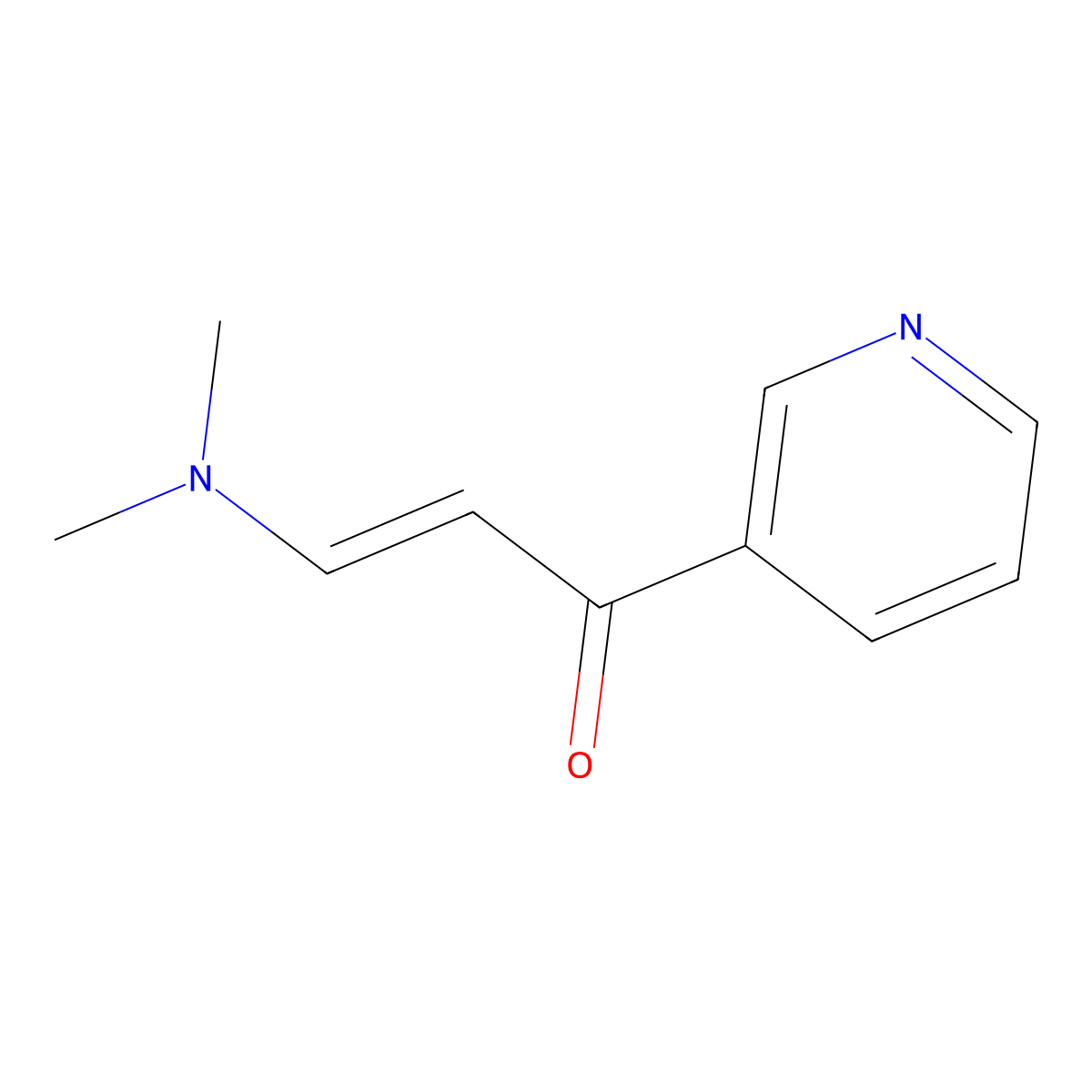 1-(3-Pyridyl)-3-(dimethylamino)-2-propen-1-one molecular structure, CAS 75415-01-9