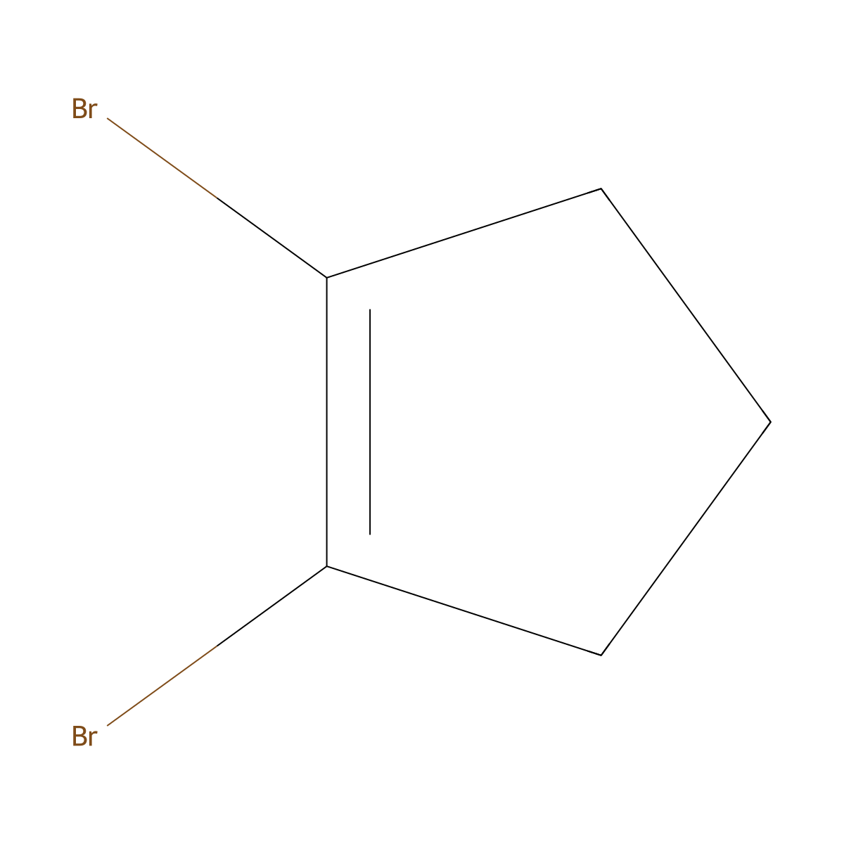 1,2-Dibromocyclopentene molecular structure, CAS 75415-78-0