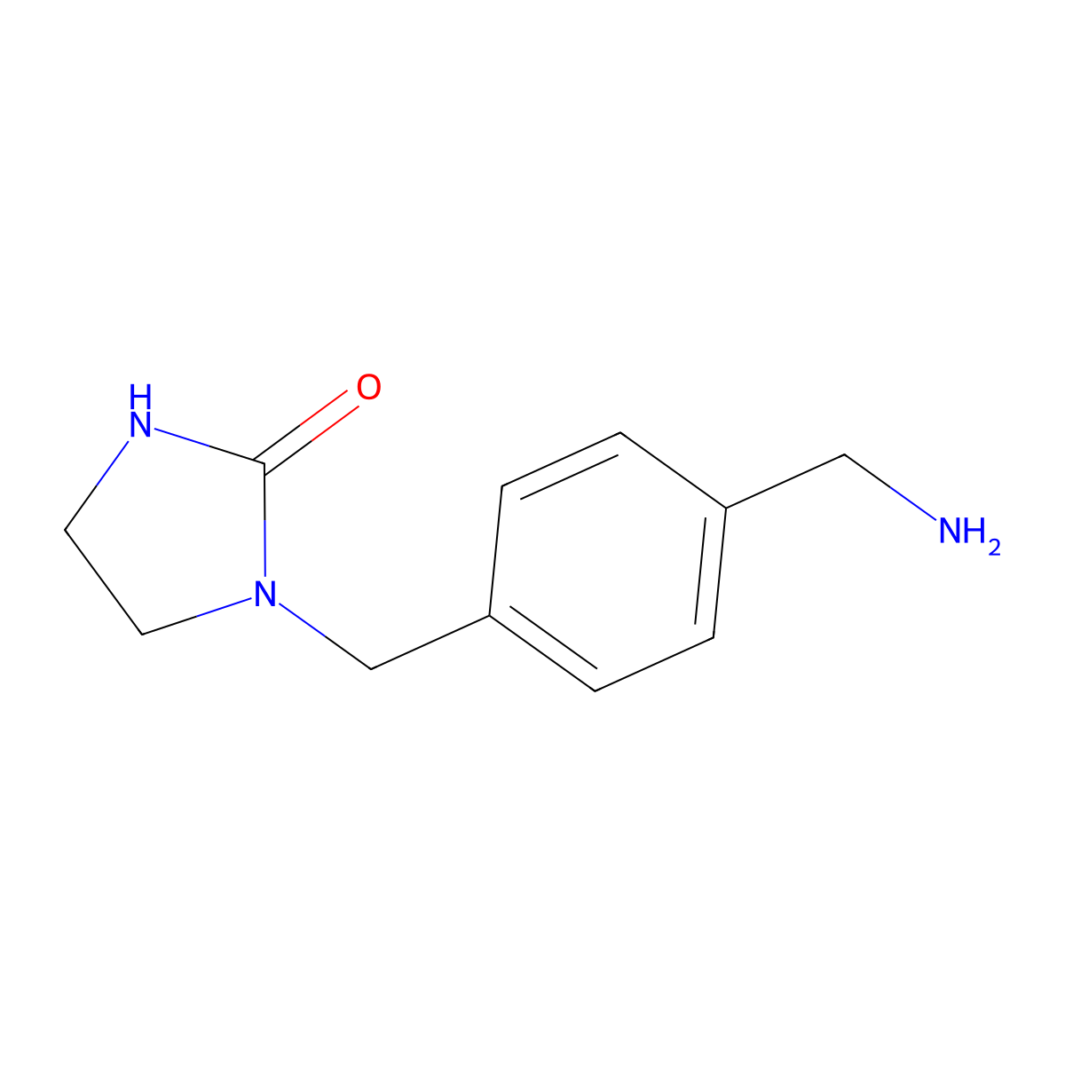 1-{[4-(Aminomethyl)phenyl]methyl}imidazolidin-2-one molecular structure, CAS 754166-85-3