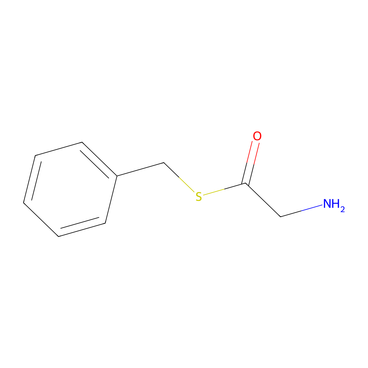 S-benzyl 2-aminoethanethioate molecular structure, CAS 754172-97-9