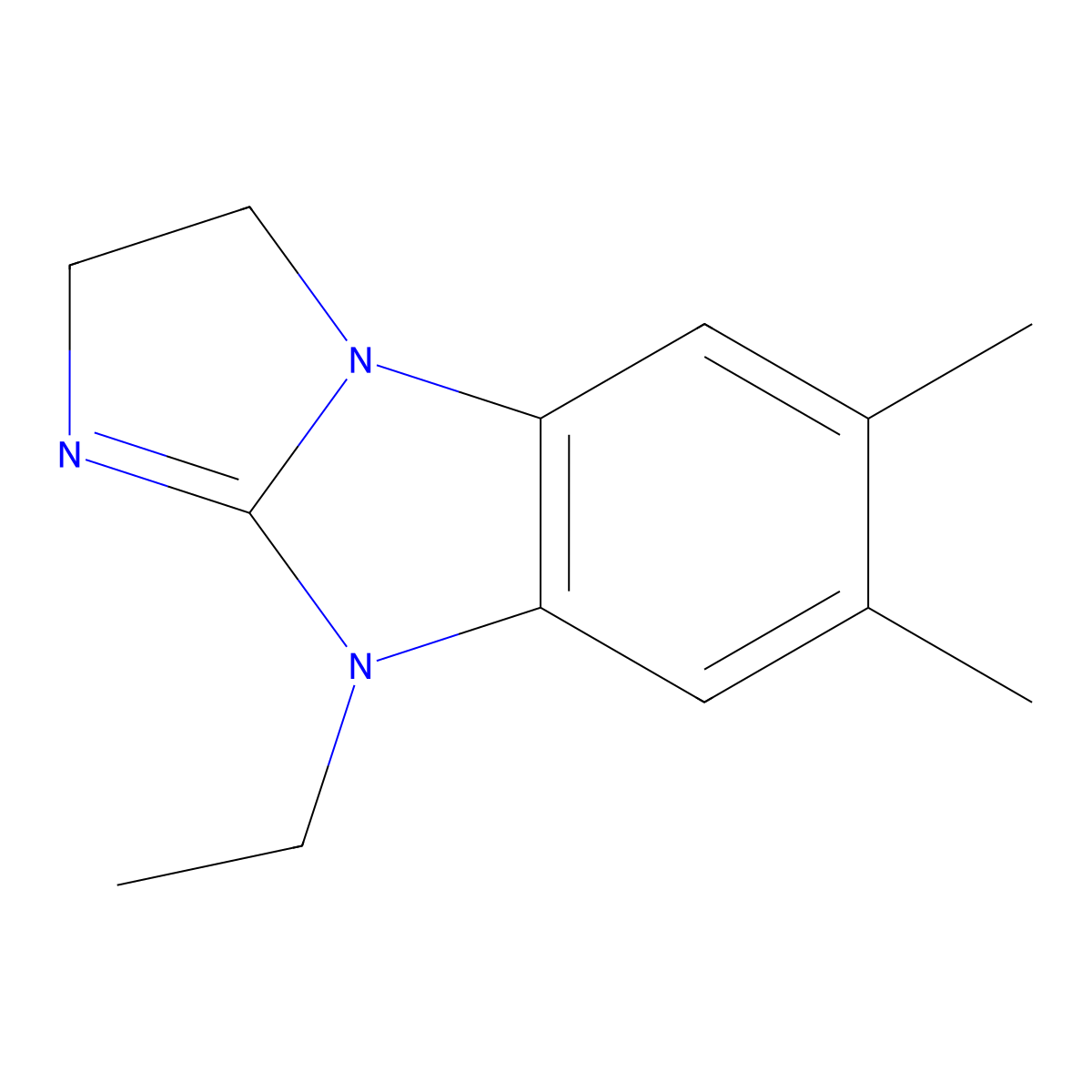 9-ethyl-6,7-dimethyl-2,9-dihydro-3H-imidazo[1,2-a]benzimidazole molecular structure, CAS 754180-33-1