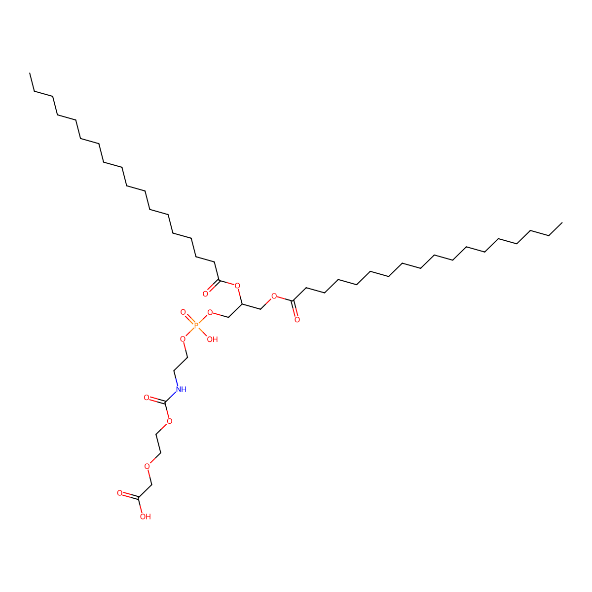 Dspe-peg-CH2cooh, MW 3,400 molecular structure, CAS 754180-82-0