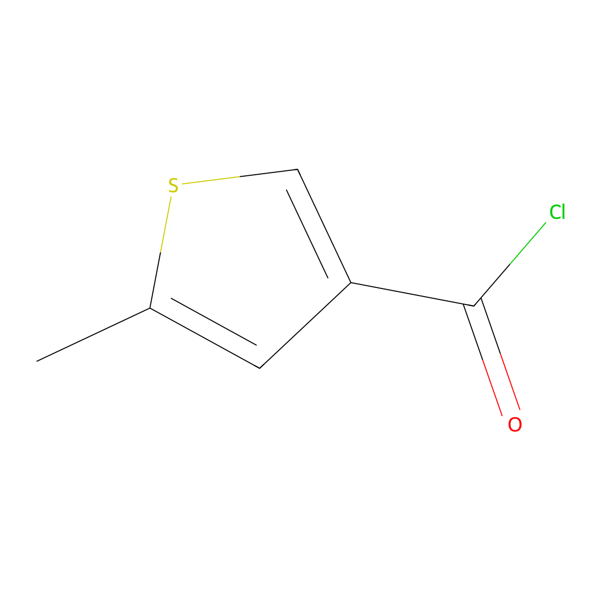 5-Methylthiophene-3-carbonyl chloride molecular structure, CAS 754190-97-1