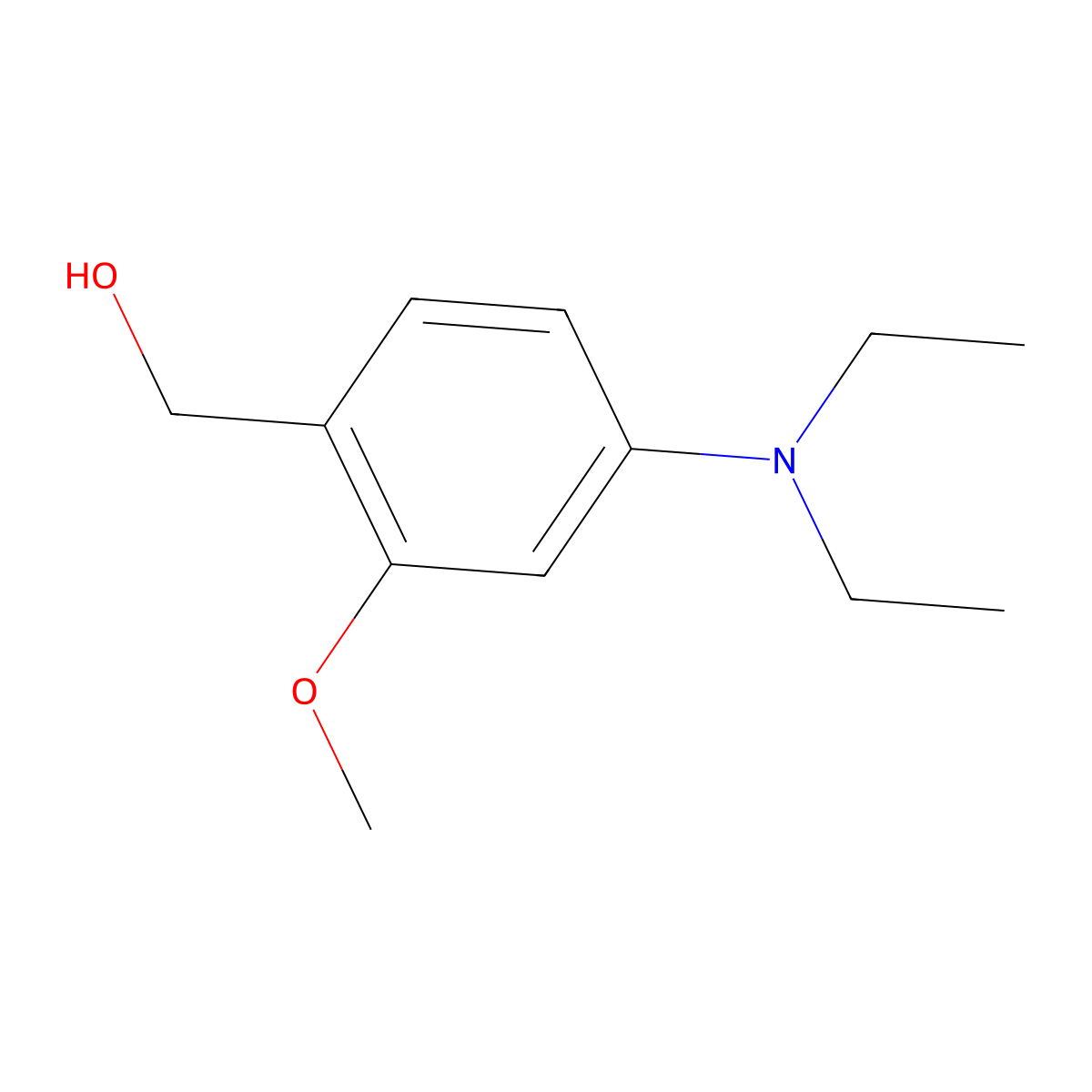 [4-(Diethylamino)-2-methoxyphenyl]methanol molecular structure, CAS 754216-60-9