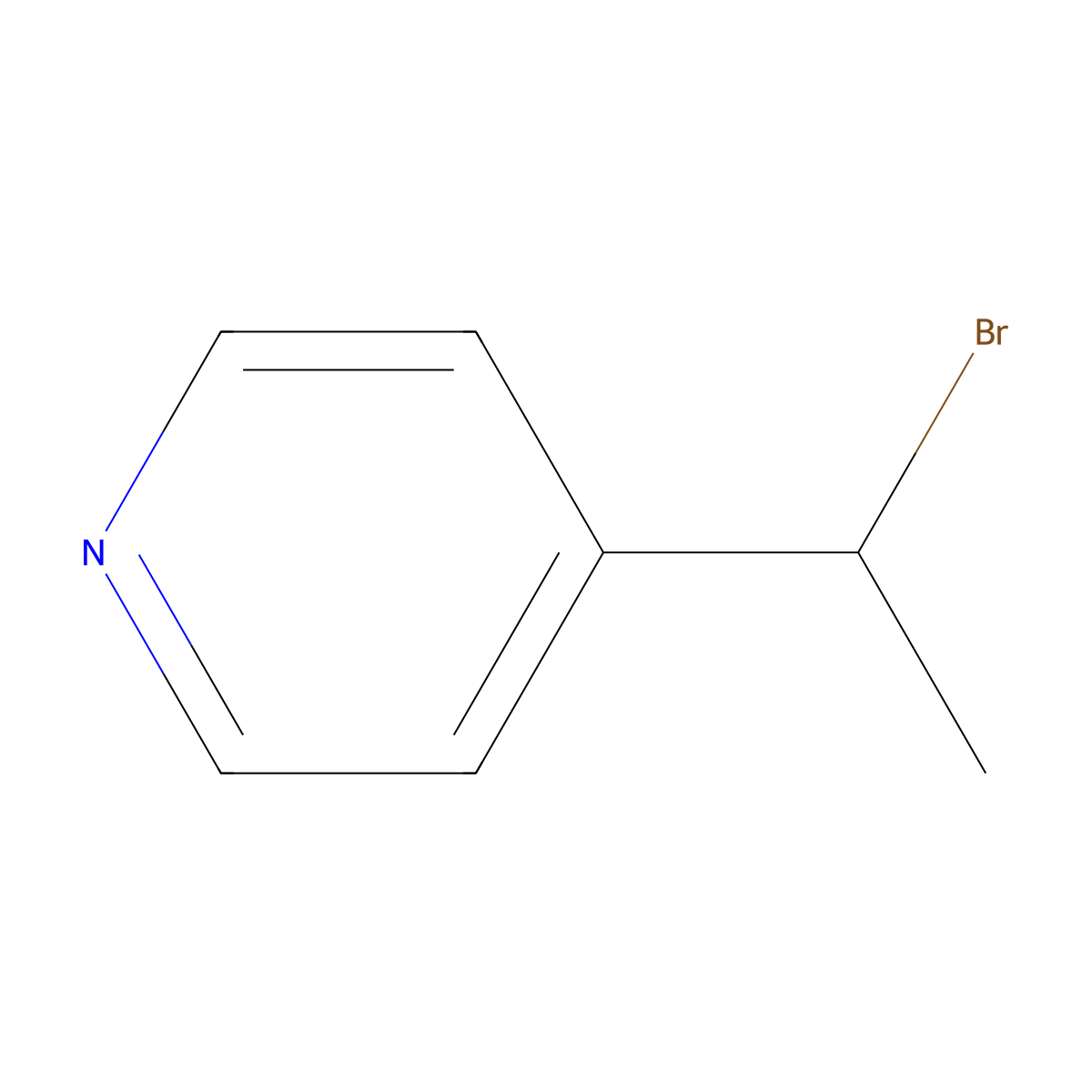 4-(1-Bromoethyl)pyridine molecular structure, CAS 754218-81-0
