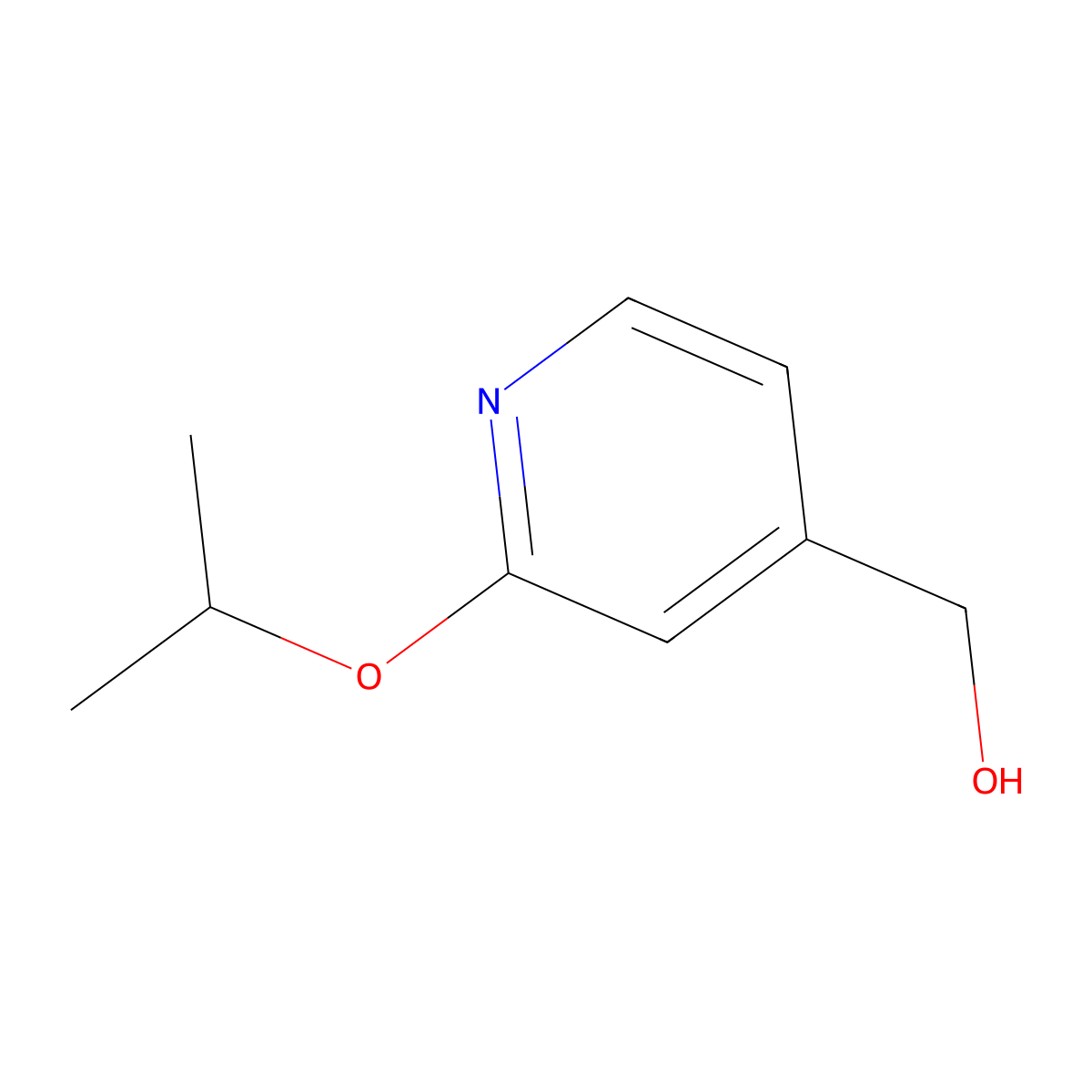 (2-(Propan-2-yloxy)pyridin-4-yl)methanol molecular structure, CAS 754218-88-7