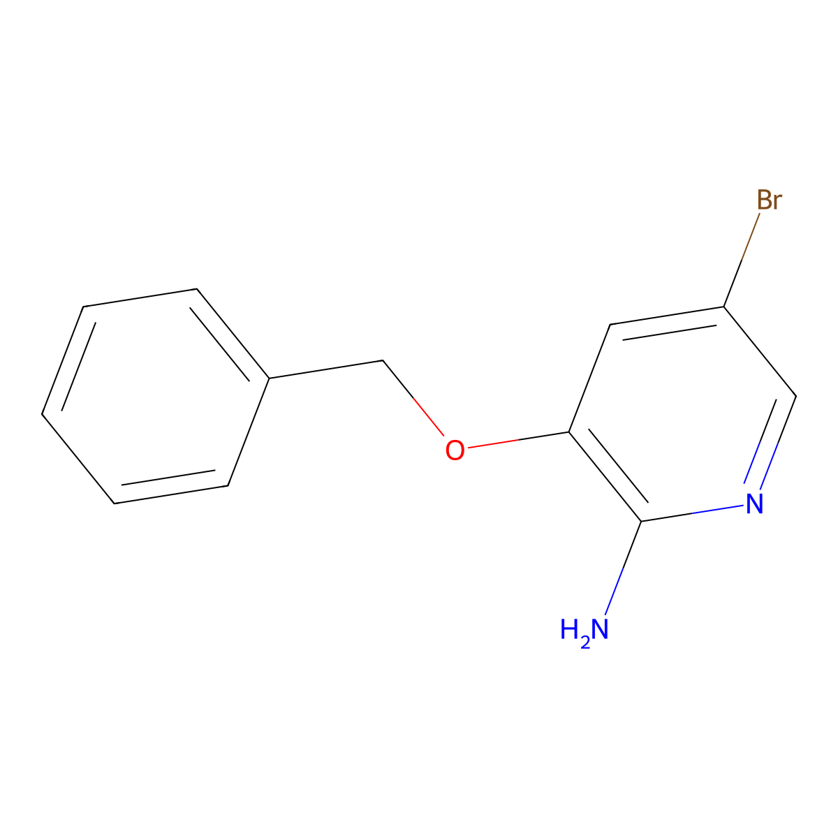 3-(Benzyloxy)-5-bromopyridin-2-amine molecular structure, CAS 754230-78-9