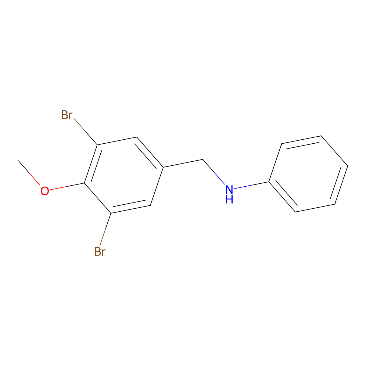 N-(3,5-dibromo-4-methoxybenzyl)aniline molecular structure, CAS 754235-31-9