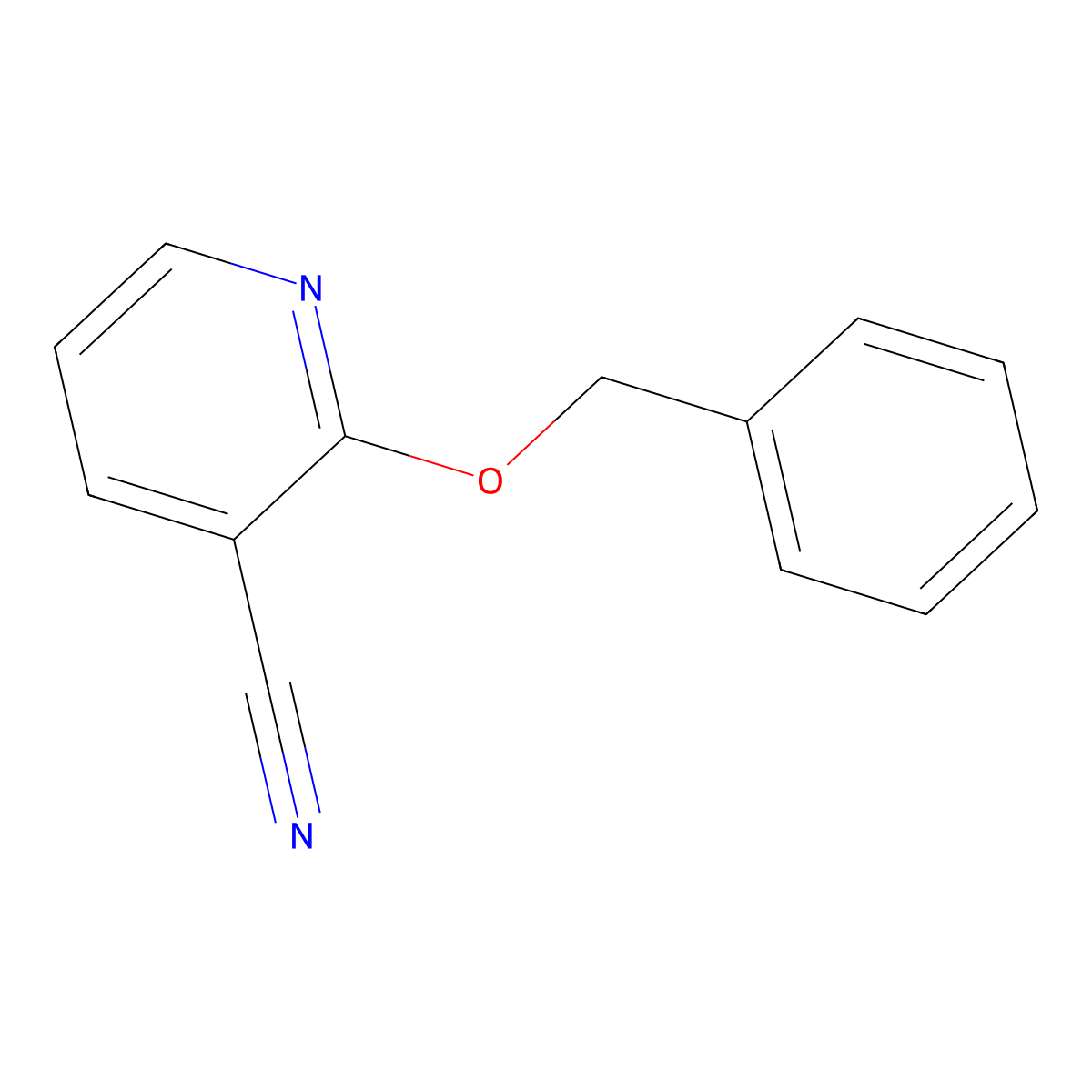 2-(Benzyloxy)nicotinonitrile molecular structure, CAS 75424-68-9