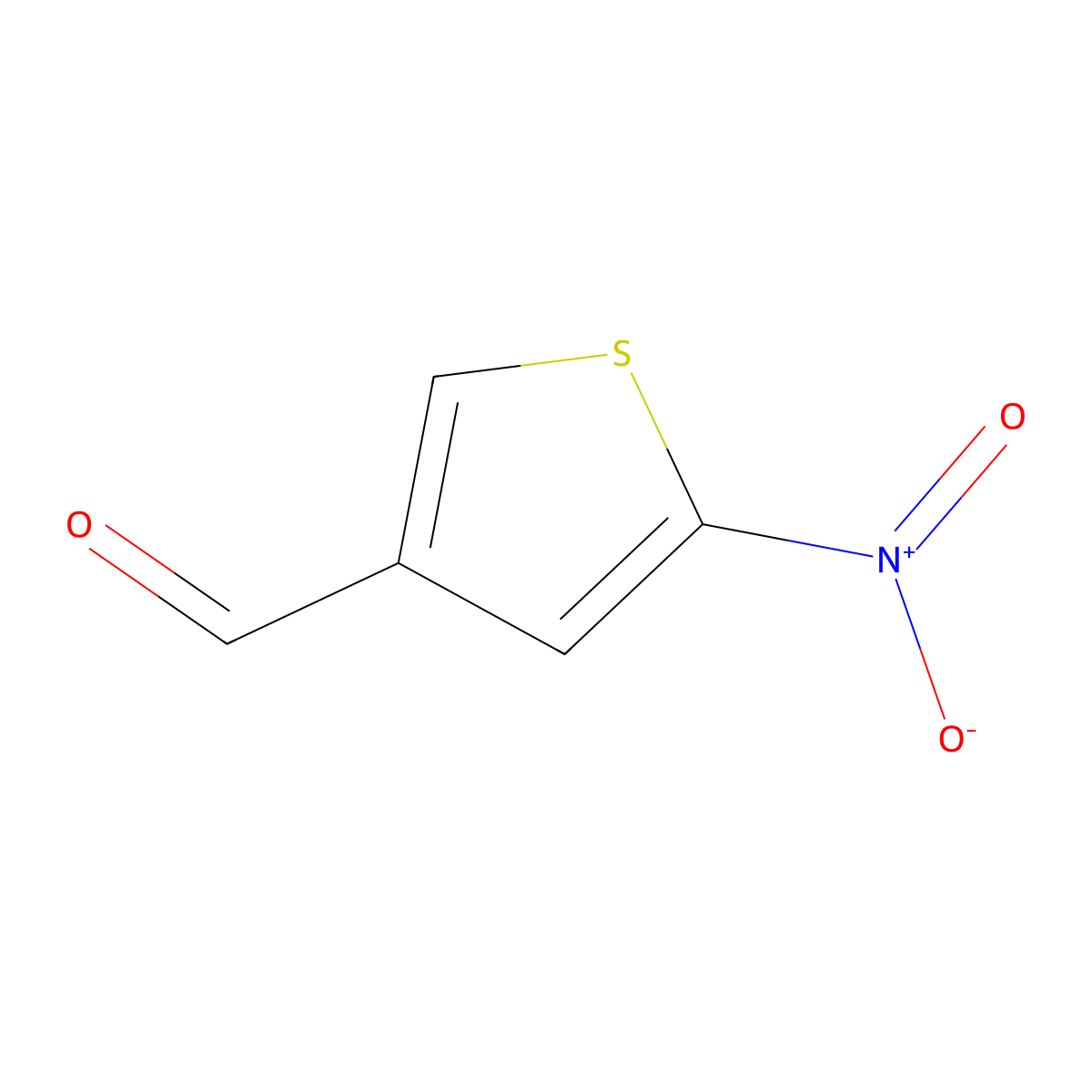 2-Nitrothiophene-4-carboxaldehyde molecular structure, CAS 75428-45-4