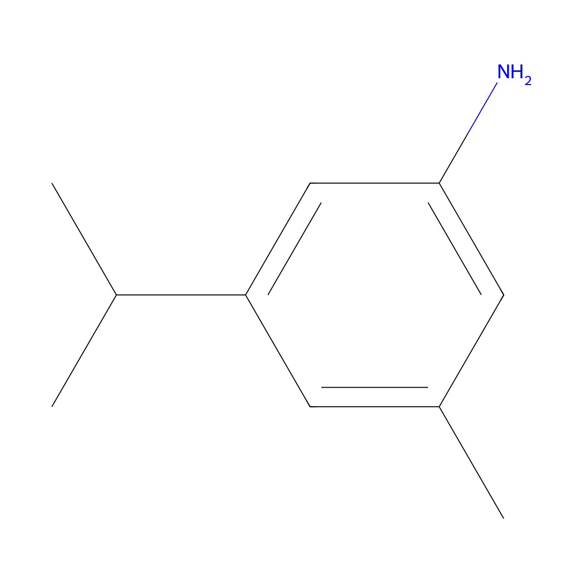 3-Methyl-5-(propan-2-yl)aniline molecular structure, CAS 7544-54-9