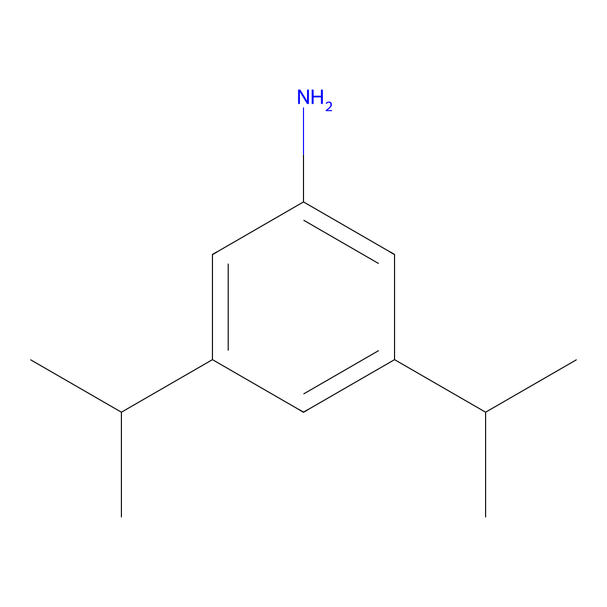 3,5-Bis(propan-2-yl)aniline molecular structure, CAS 7544-57-2