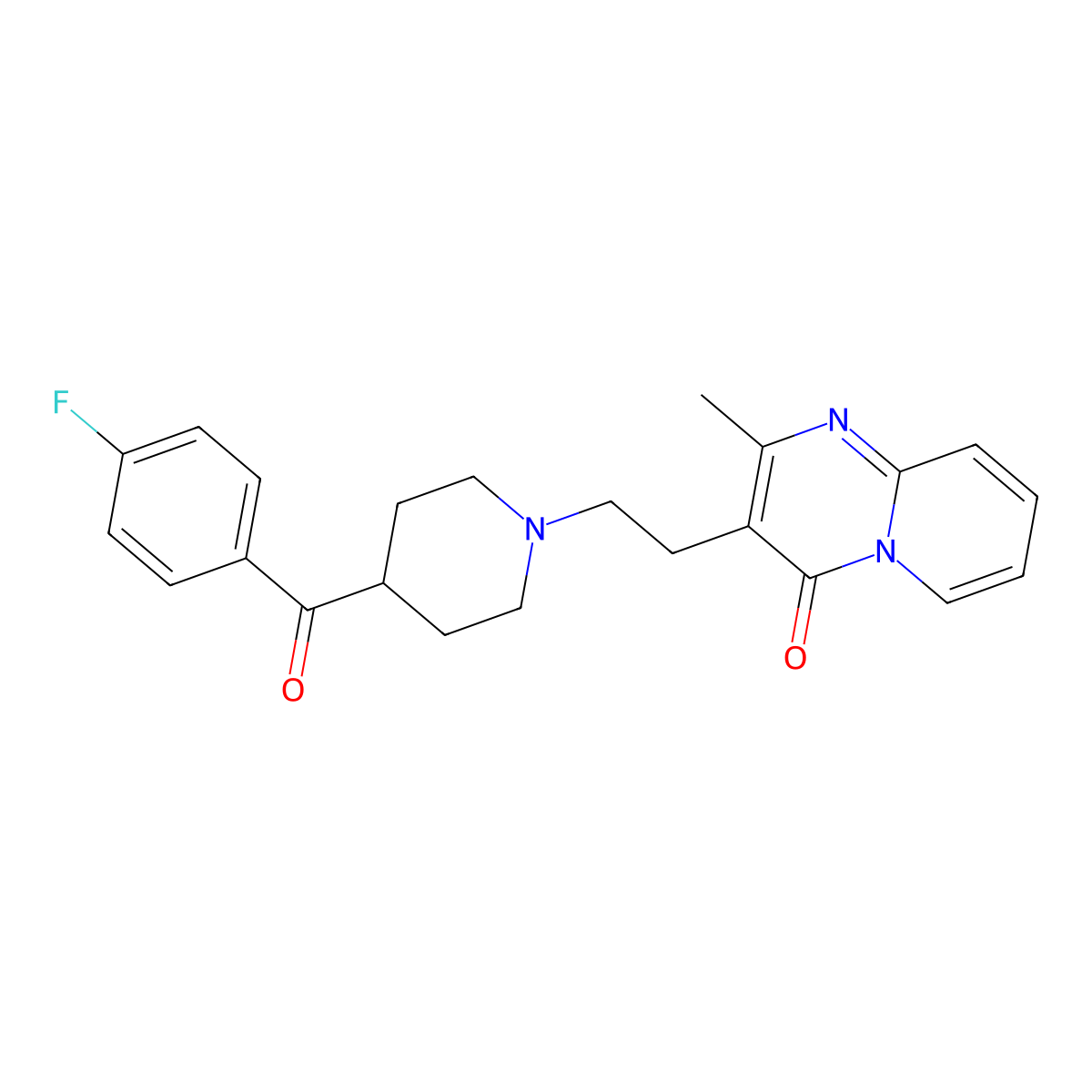 Pirenperone molecular structure, CAS 75444-65-4