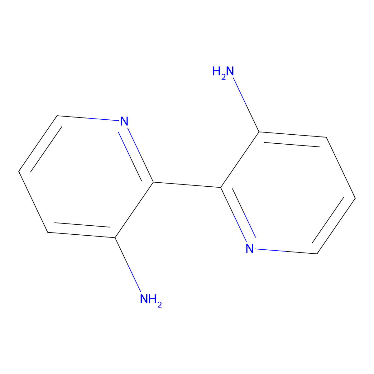 [2,2'-Bipyridine]-3,3'-diamine molecular structure, CAS 75449-26-2