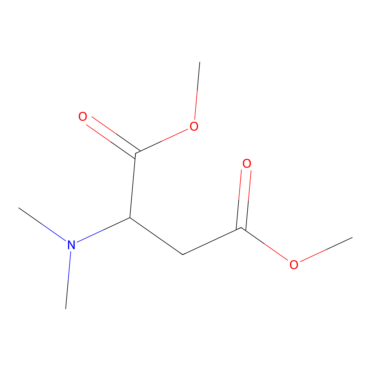 (S)-dimethyl 2-(dimethylamino)succinate molecular structure, CAS 7545-54-2