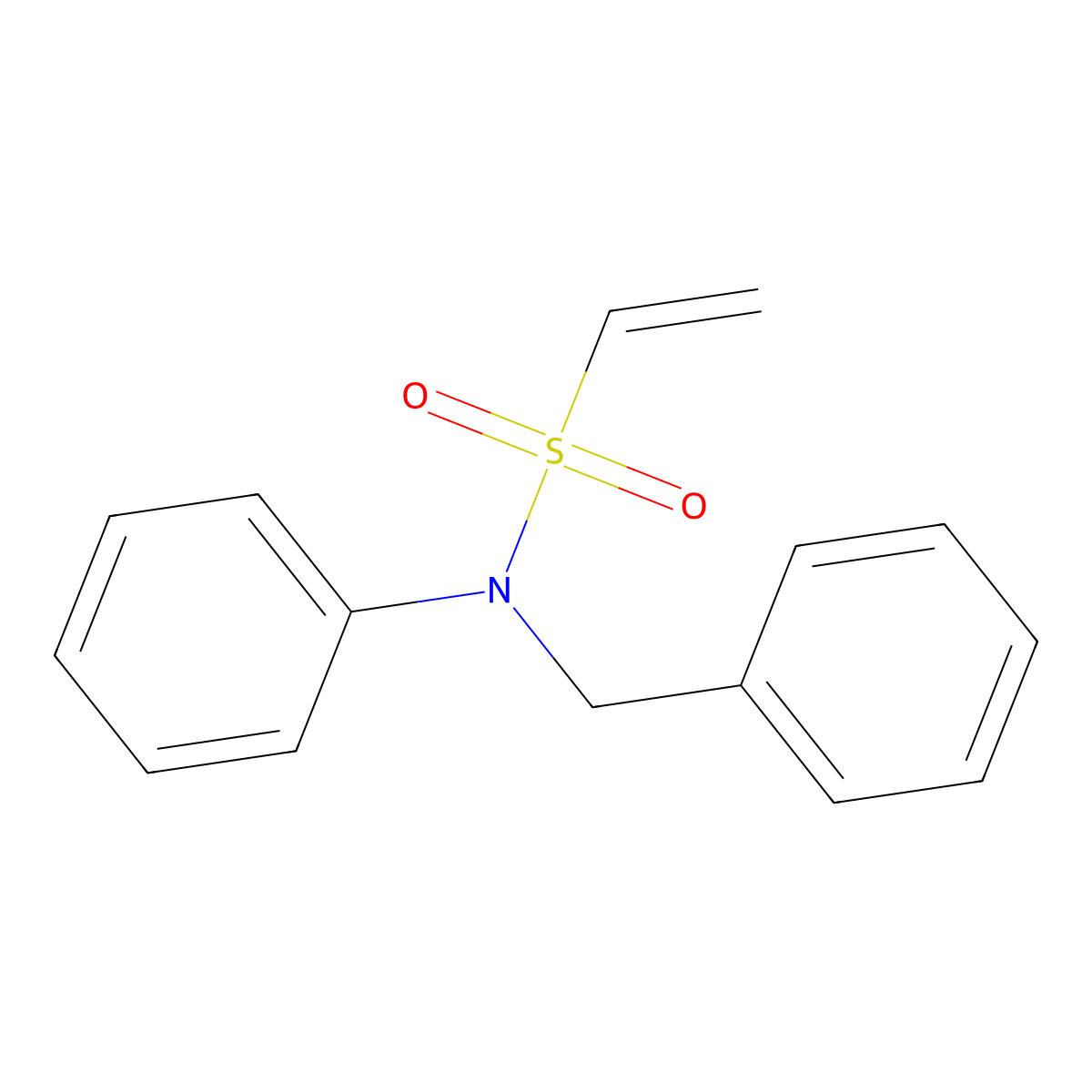N-benzyl-N-phenylethene-1-sulfonamide molecular structure, CAS 75454-09-0