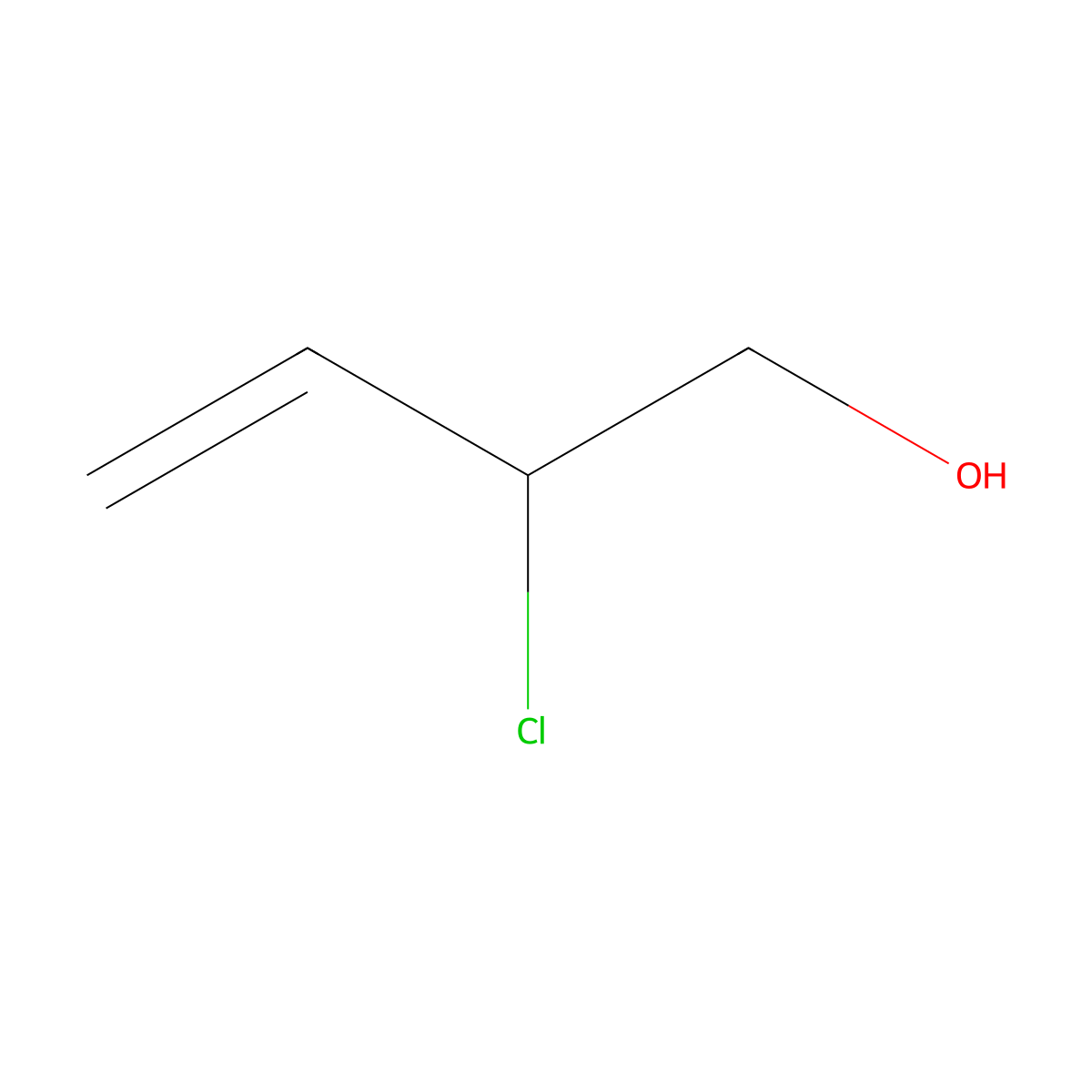 2-Chlorobut-3-en-1-ol molecular structure, CAS 75455-41-3