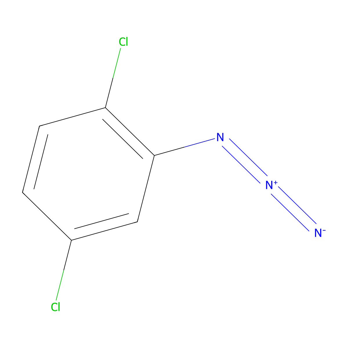 2-Azido-1,4-dichlorobenzene molecular structure, CAS 75458-15-0