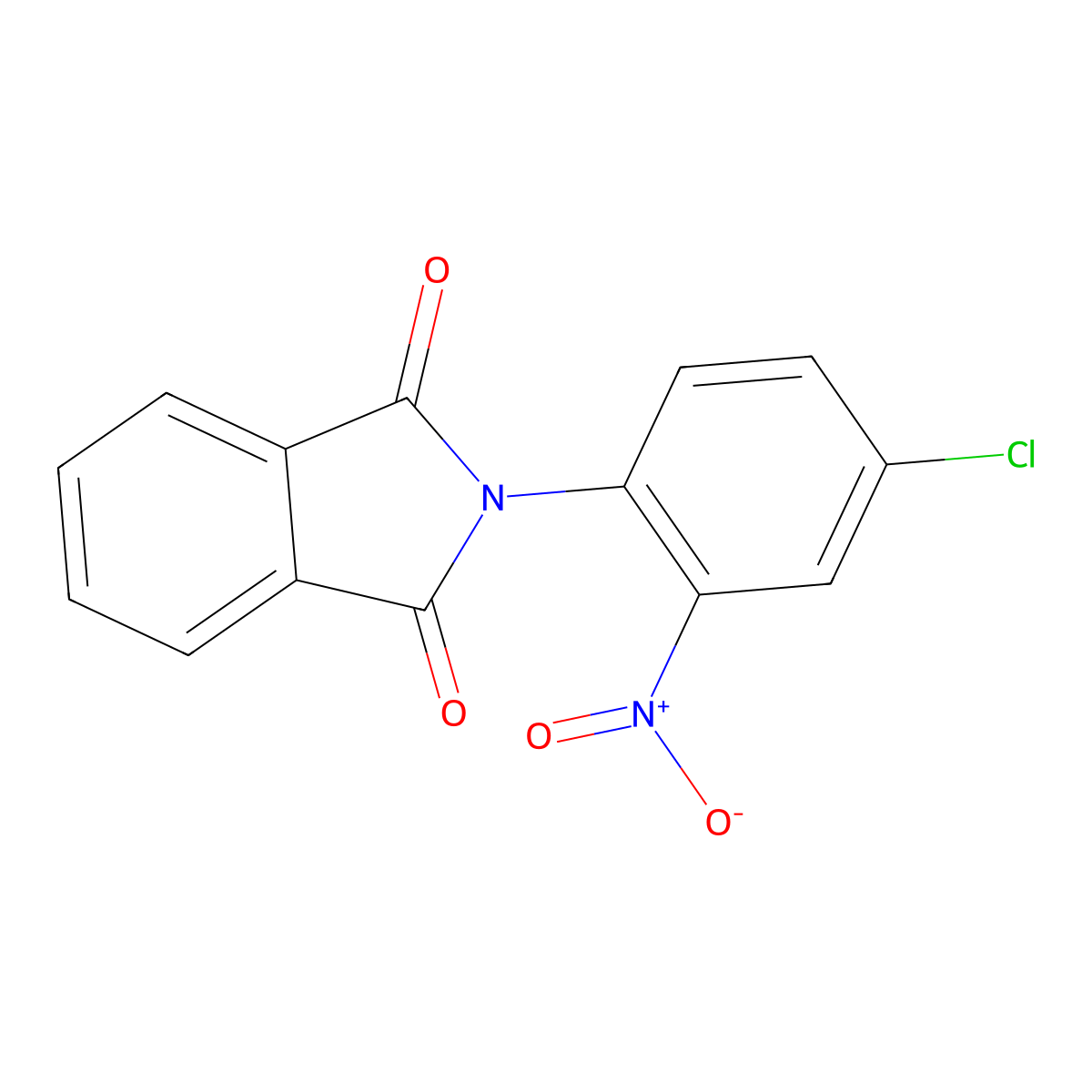 2-(4-Chloro-2-nitrophenyl)isoindole-1,3-dione molecular structure, CAS 75458-16-1